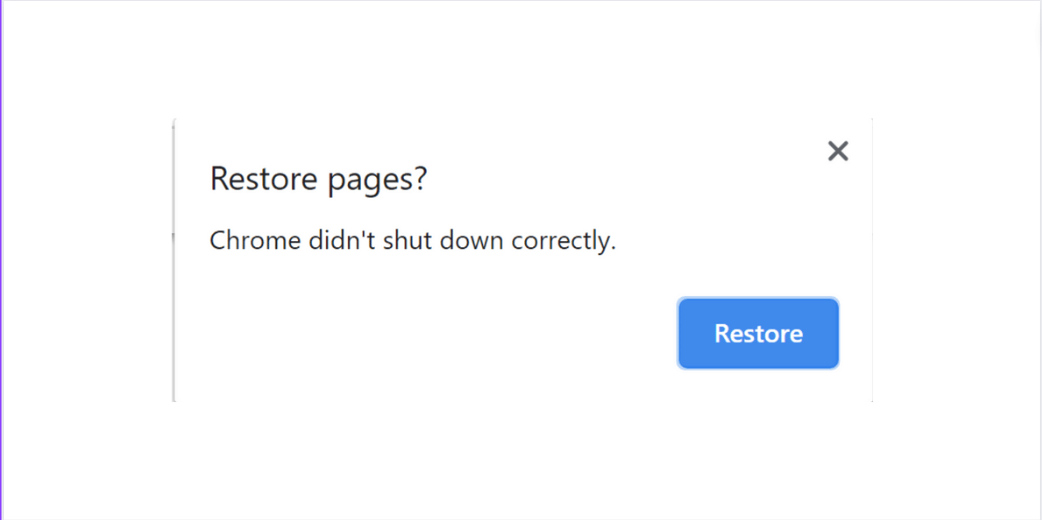 Chrome-didnt-shut-down-correctly